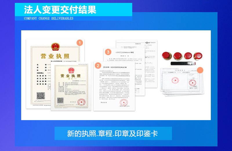 法人变更交付结果